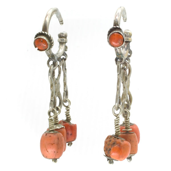 Coral Berber Earrings