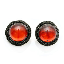 Chinese Export Amber Earrings