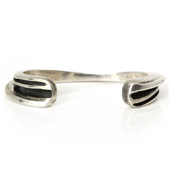 V*x様 Tah'Bah IngotSilver Cuff c.1945 VINTAGE LATON TB-63 MEXICO STERLING & BRASS CUFF BRACELET