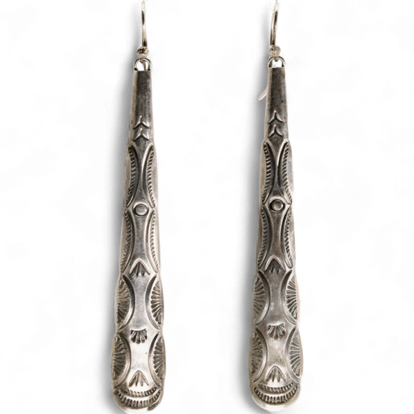 XL Stampwork Drop Earrings