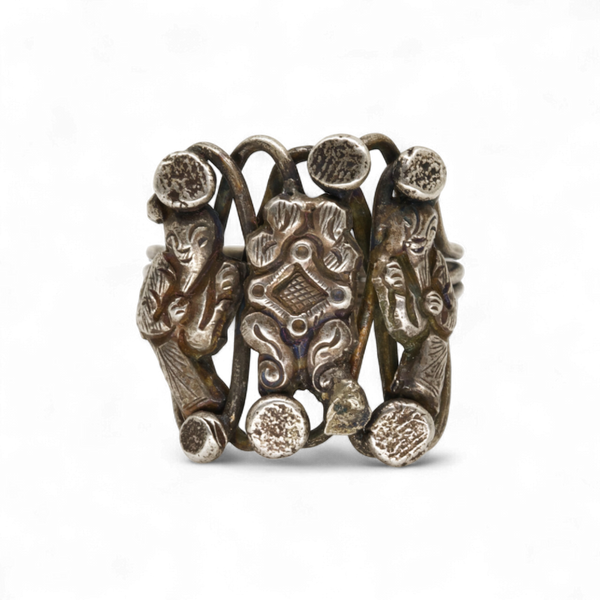 Chinese Sage Puzzle Ring - 7.5