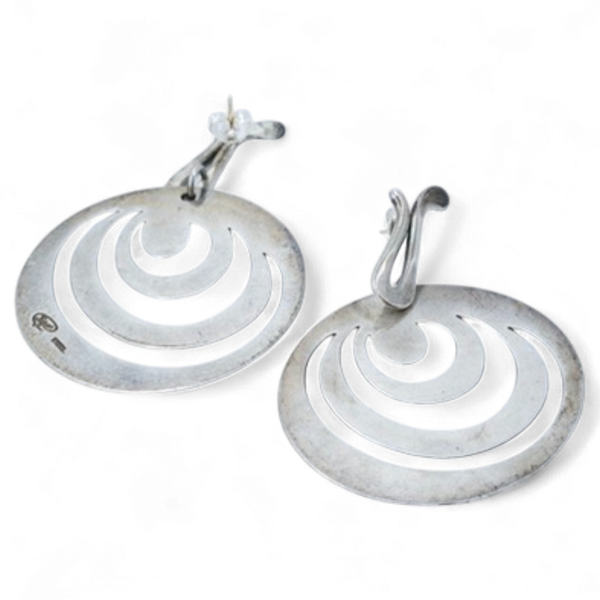 Silver Galaxy Earrings