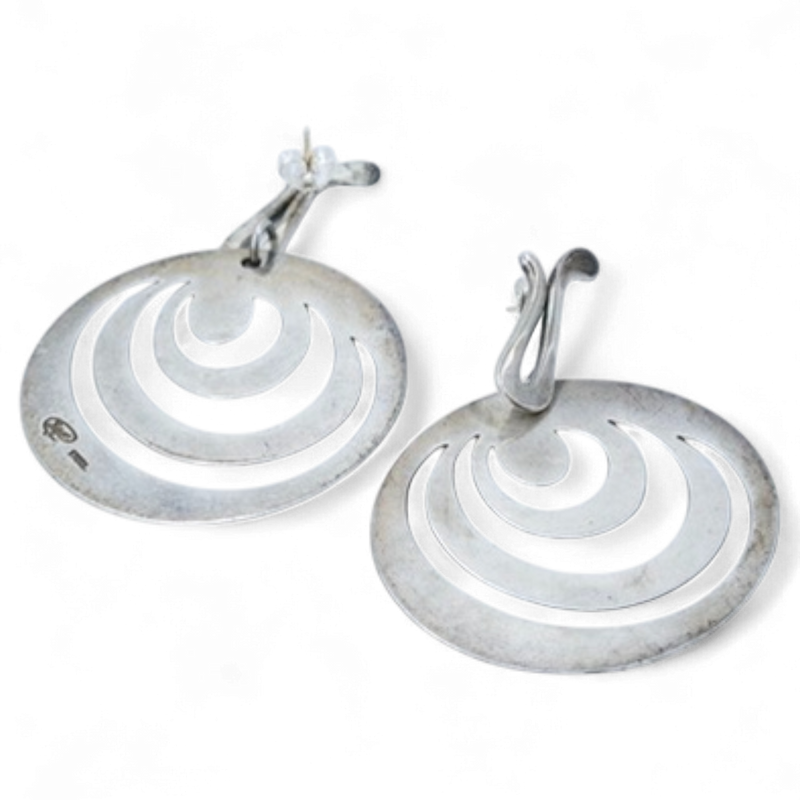 Silver Galaxy Earrings