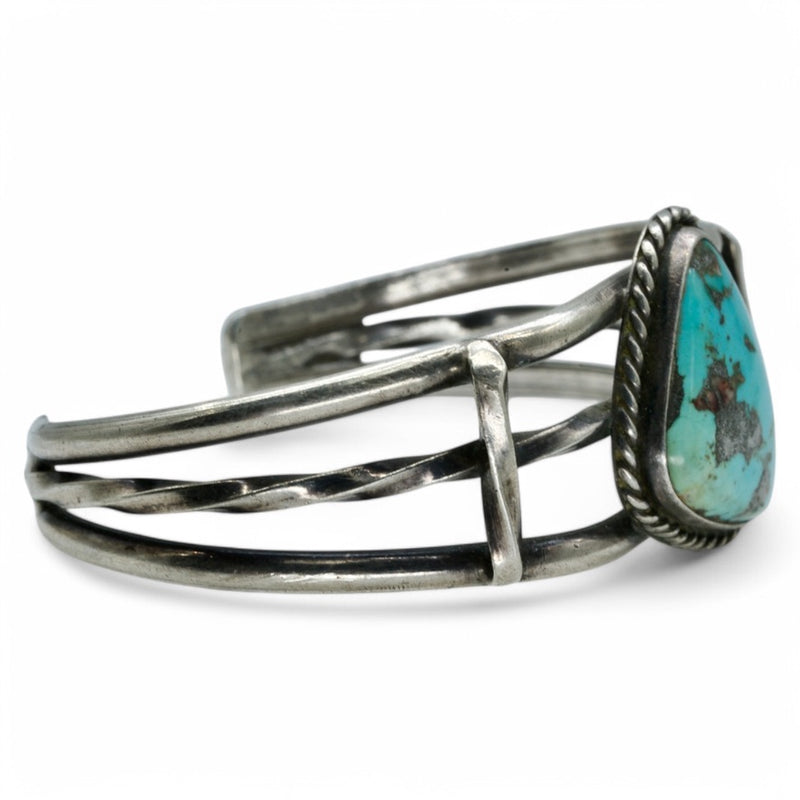 Caged Turquoise Cuff