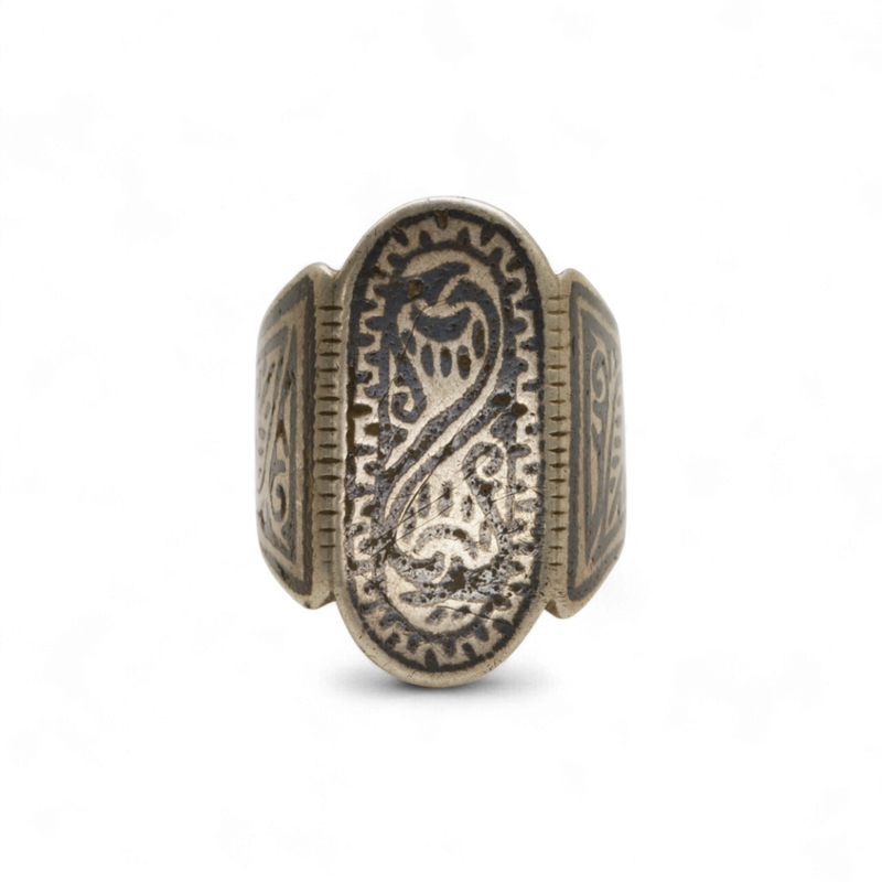 Niello Nightshade Ring - Sz 7.75