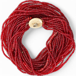 Himalayan Red Bead Necklace