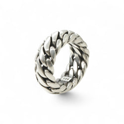 Woven Silver Ring - Sz. 9