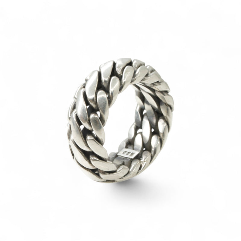 Woven Silver Ring - Sz. 9