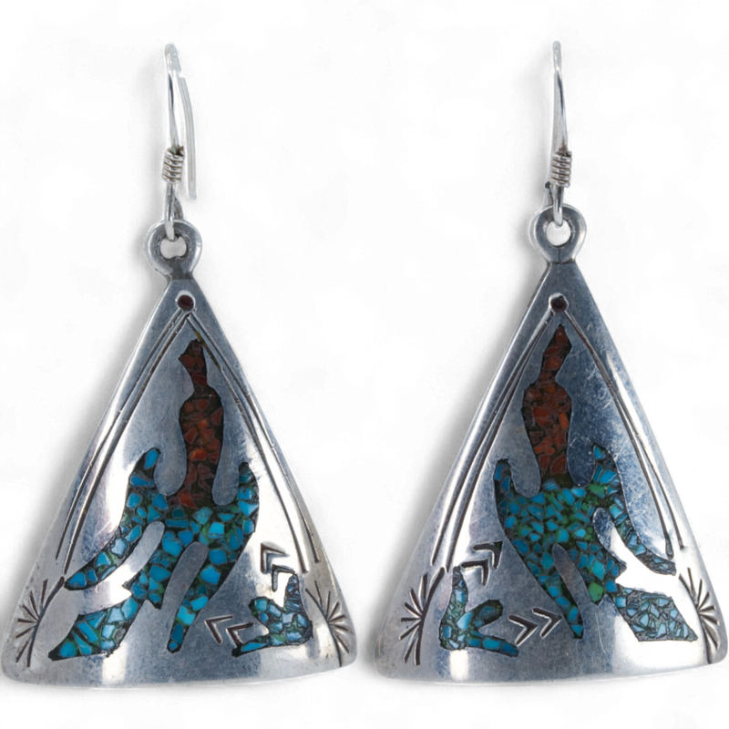 Mosaic Thunderbird Earrings