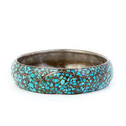 Turquoise Chip Bangle