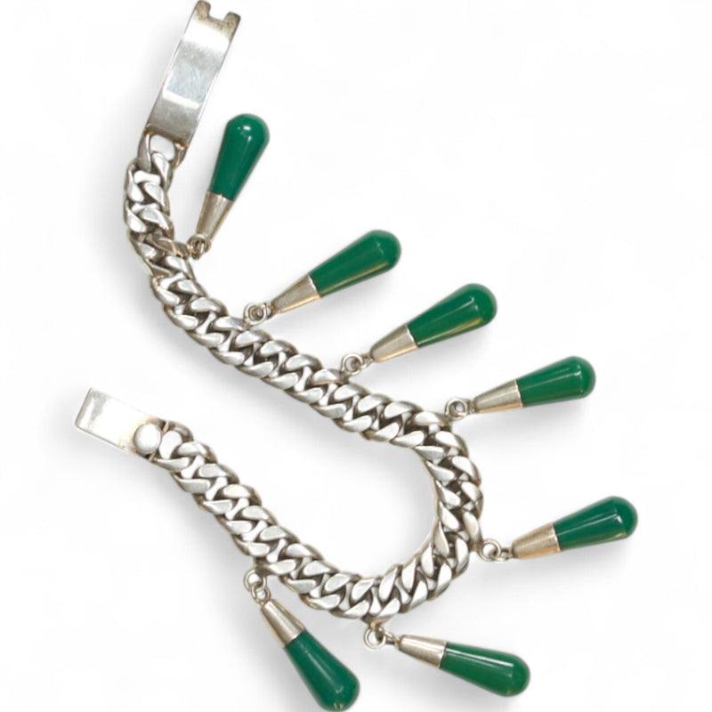 Mexican Green Drop Bracelet