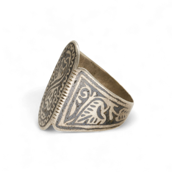 Niello Nightshade Ring - Sz 7.75