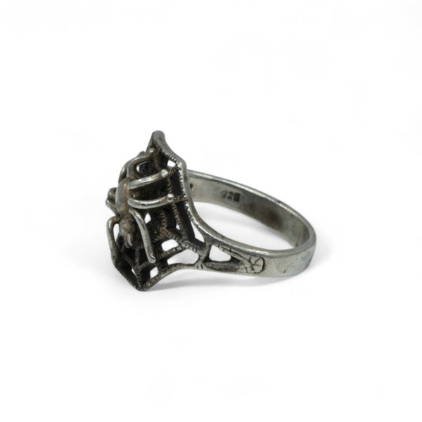 Silver Spider Ring - Sz 6
