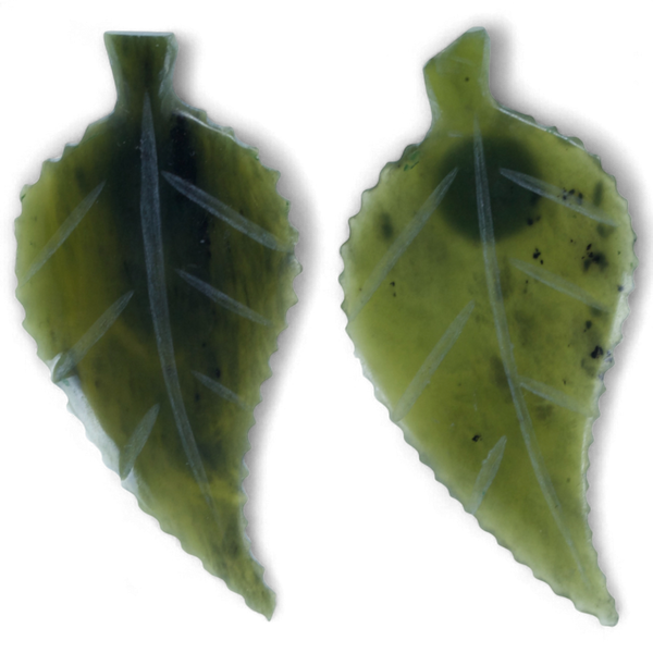 Jade Leaf Earrings