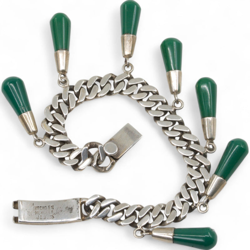 Mexican Green Drop Bracelet