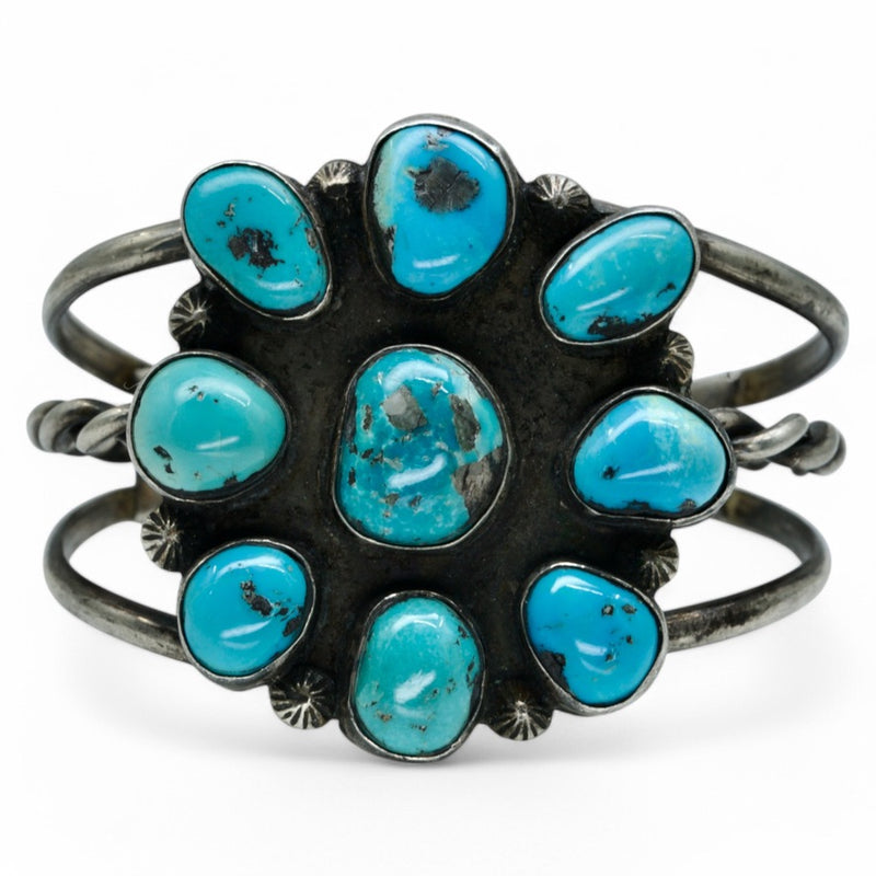 Turquoise Cluster Cuff