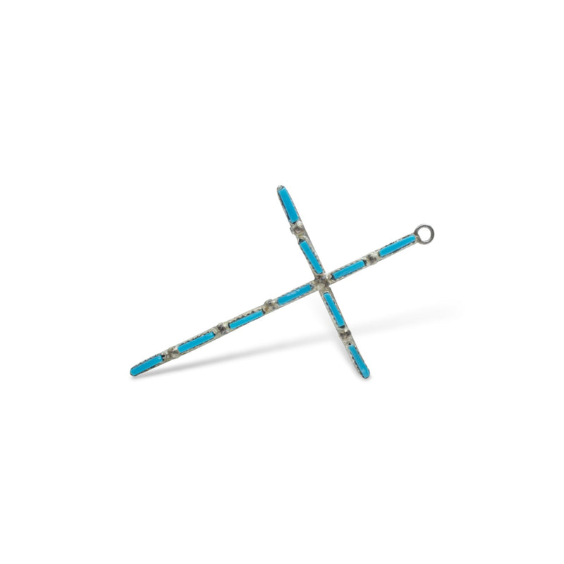 Zuni Turquoise Cross Pair
