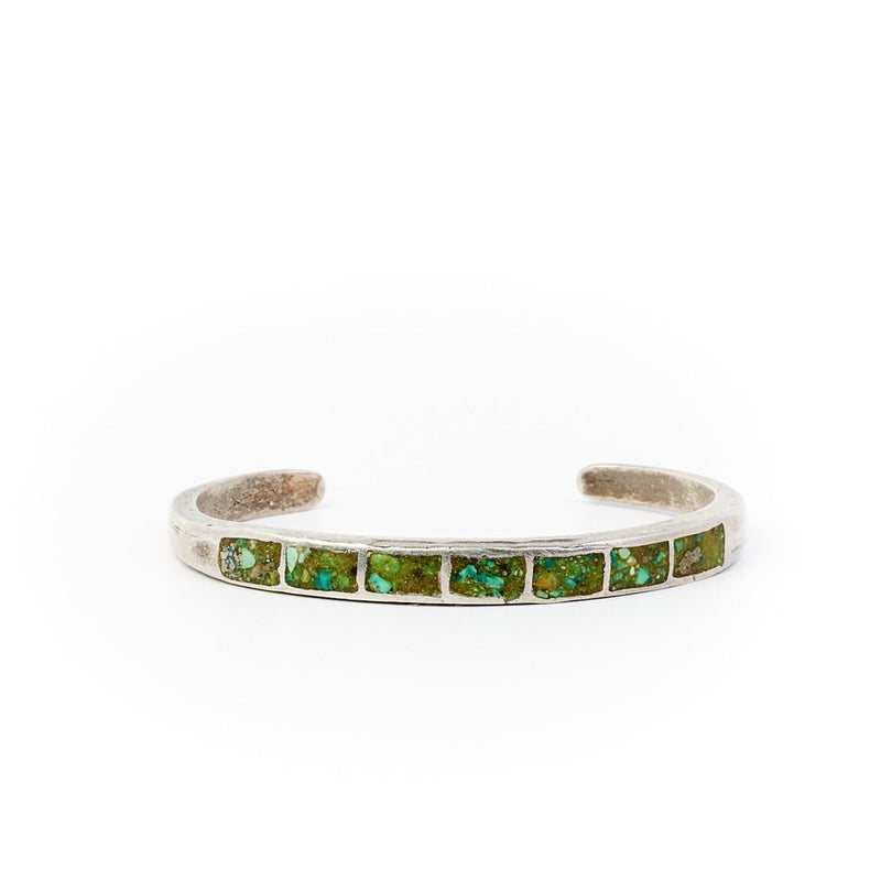 Green Turquoise Chip Cuff
