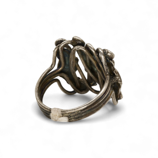 Chinese Sage Puzzle Ring - 7.5
