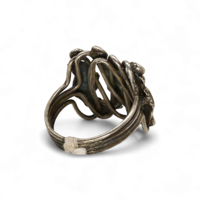 Chinese Sage Puzzle Ring - 7.5