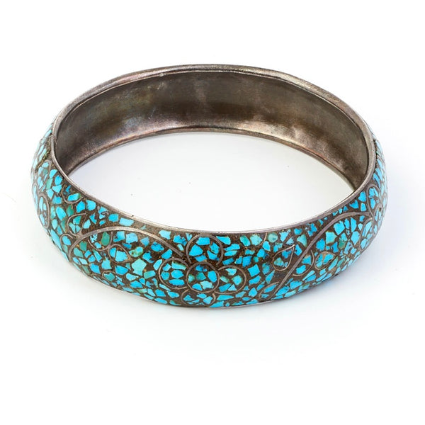 Turquoise Chip Bangle