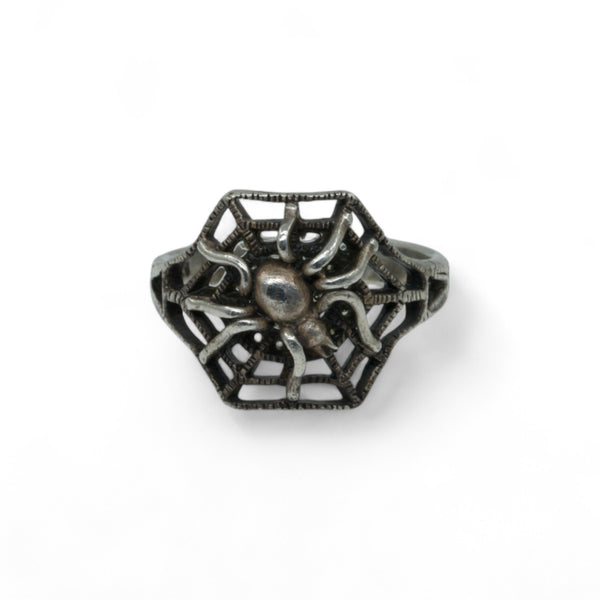 Silver Spider Ring - Sz 6