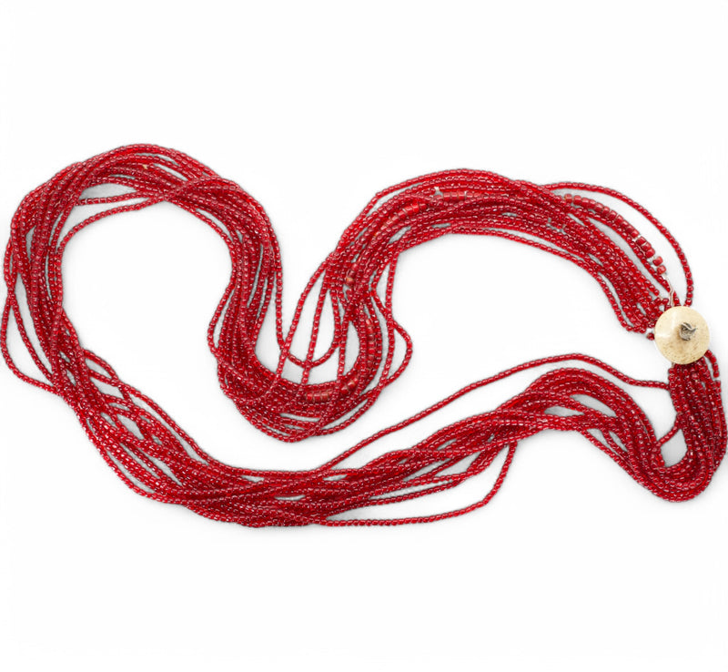 Himalayan Red Bead Necklace