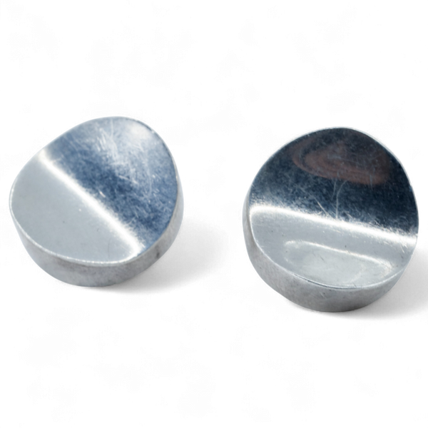 Silver Disc Earrings