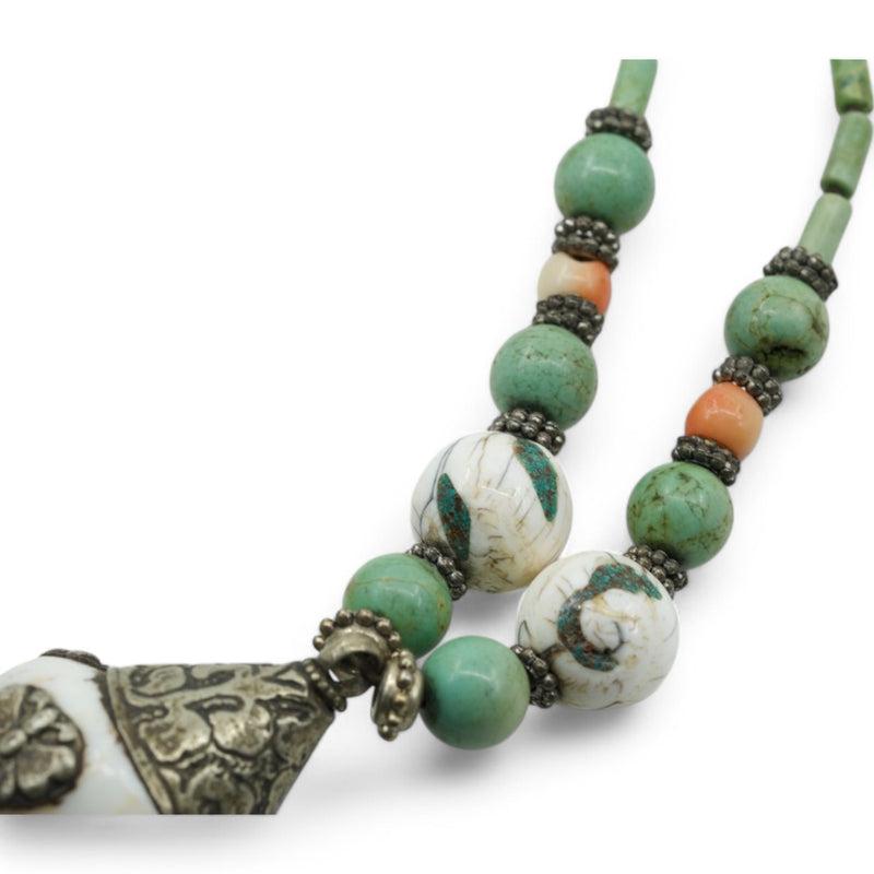 Tibetan Shankah Necklace
