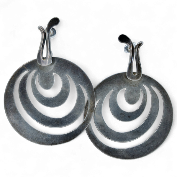 Silver Galaxy Earrings