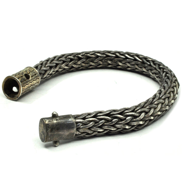 Heavy Silver Rope Bracelet