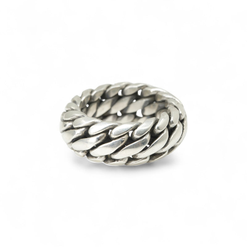 Woven Silver Ring - Sz. 9