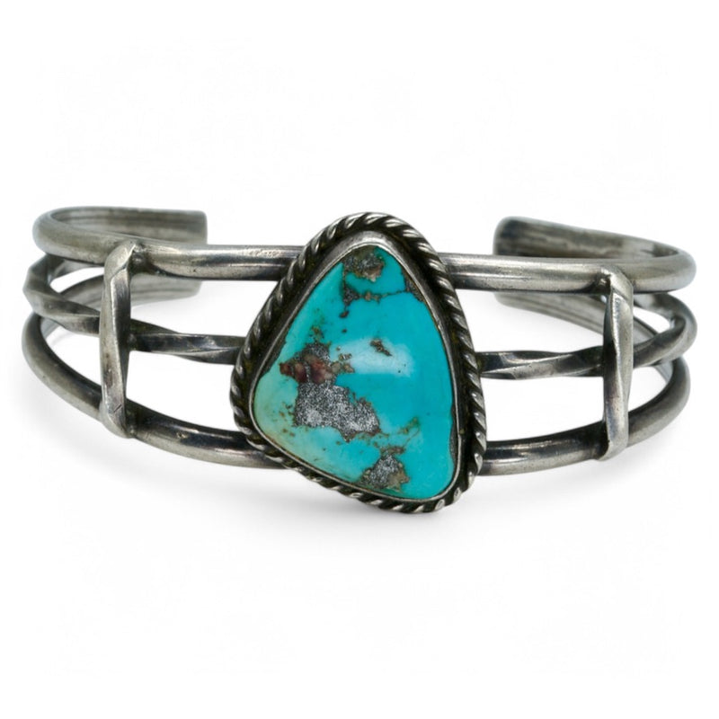 Caged Turquoise Cuff