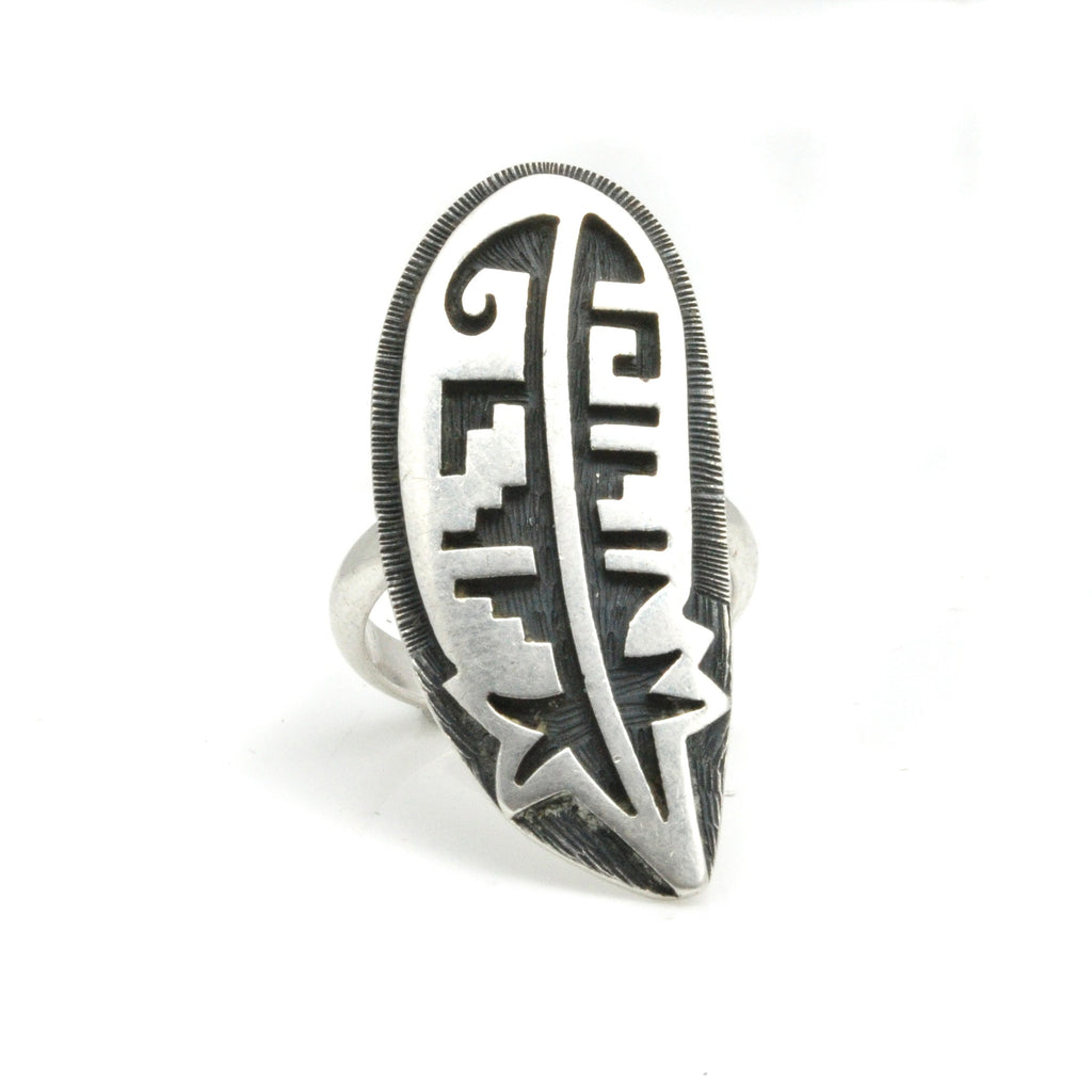 Hopi リング Hopi Pooyouma Feather Ring - 6 – Marteau