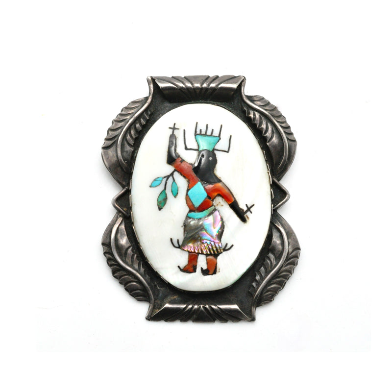 Inlay Kachina Pin