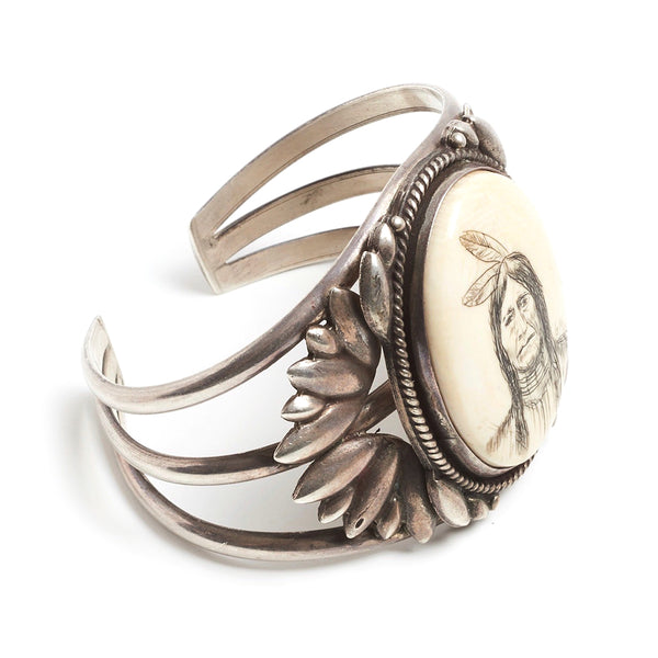 Scrimshaw Cuff