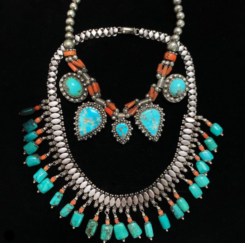 Turquoise & Coral Necklace