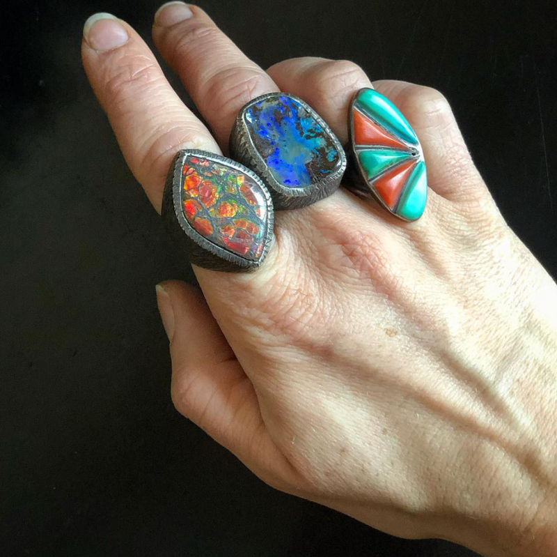 Ammolite Ring - 7.5