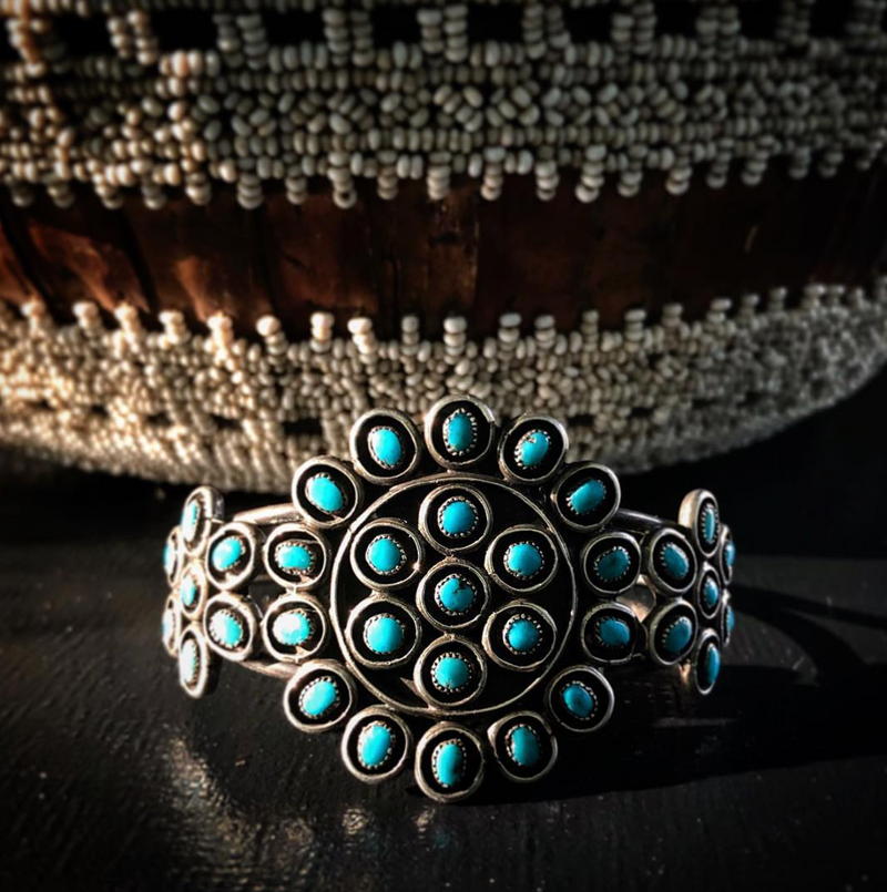 Turquoise Cluster Cuff