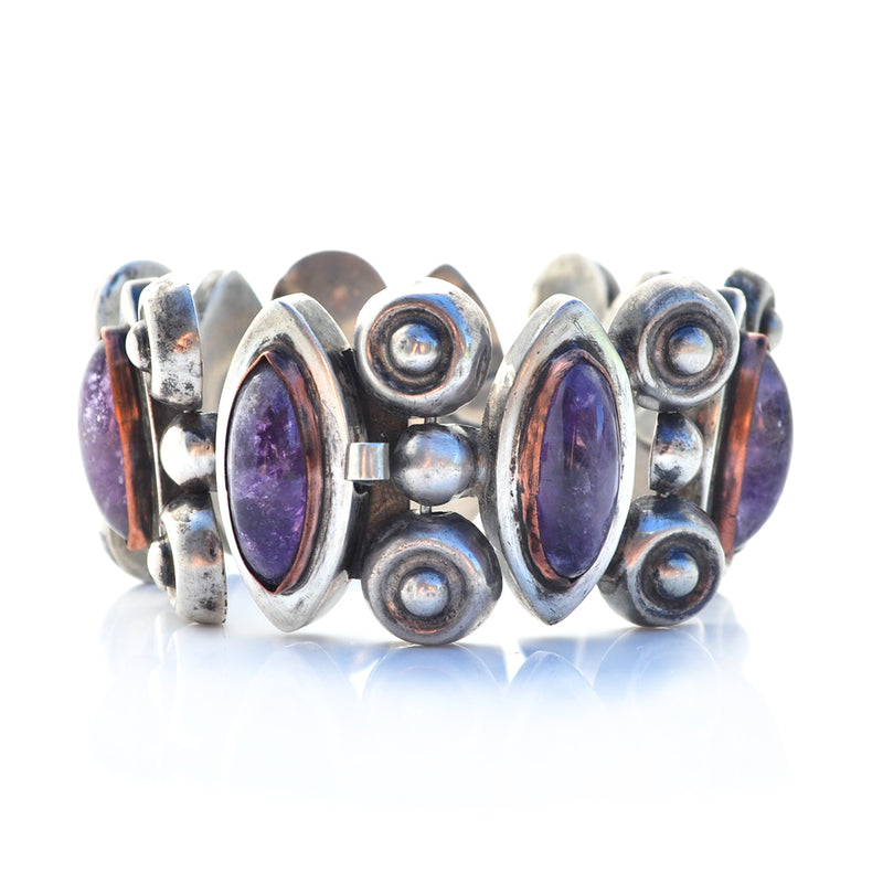Amethyst Navette Bracelet