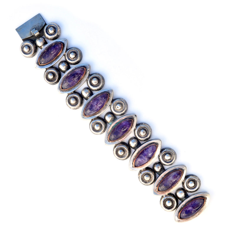 Amethyst Navette Bracelet