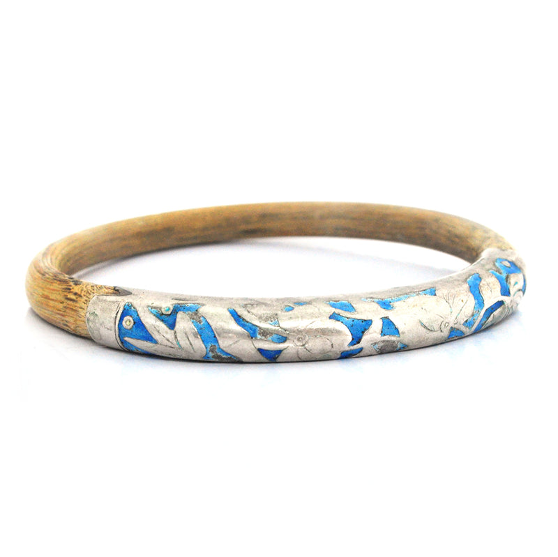 Bamboo & Enamel Chinese Bangle