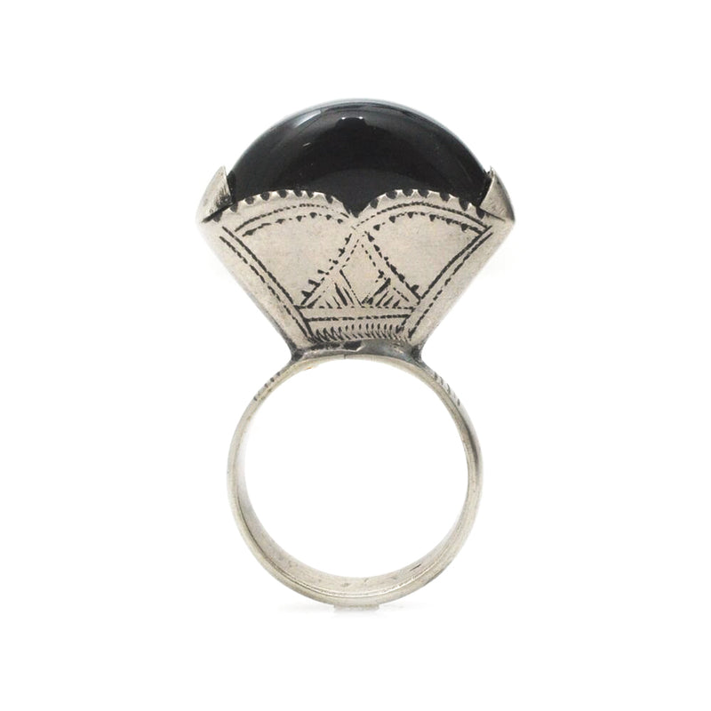 Black Onyx Tisik Ring - 10.25