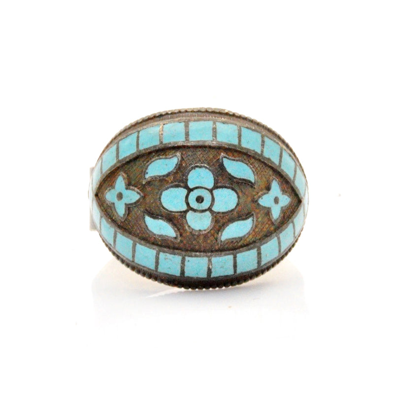 Enamel Flower Eye Ring