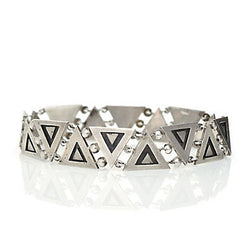 Bracelets - Silver Triangle Bracelet