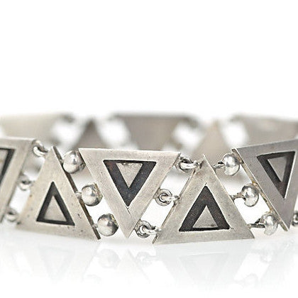 Bracelets - Silver Triangle Bracelet