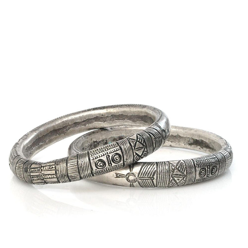 Bracelets - Voyager Tuareg Bangle Pair