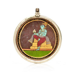 Krishna Miniature Painting Pendant