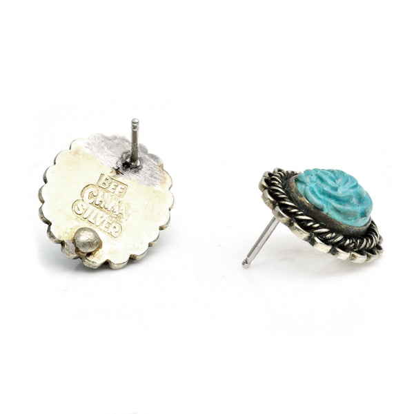 Chinese Export Turquoise Earrings