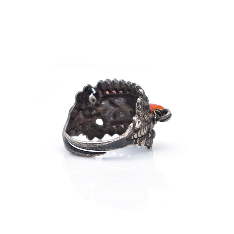 Chinese Coral Ring - adjustable